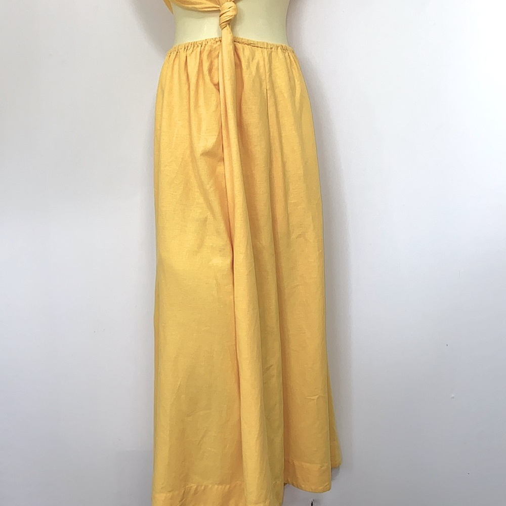 Farm Rio 2 Piece Maxi Dress Skirt and Top Knotted Waist NWOT small - Picture 3 of 9